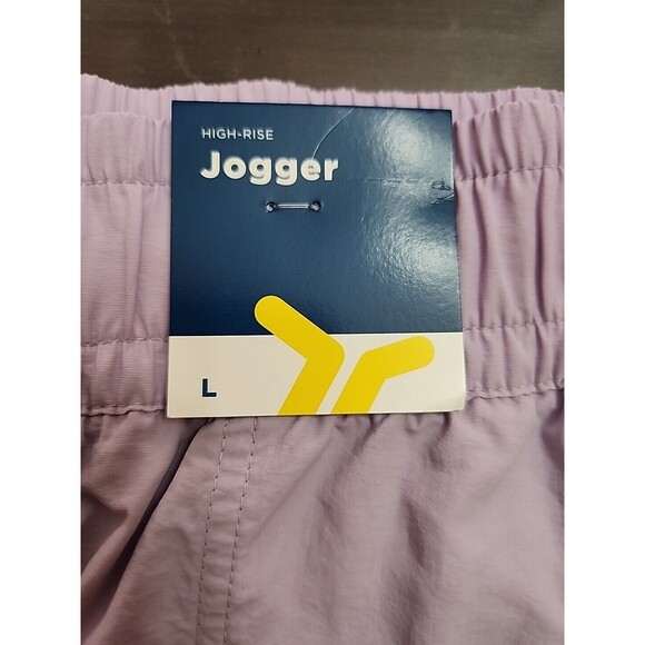 Old Navy Ankle-Zip Cargo Joggers Womens L Lavender Quick Dry Nylon NEW - Picture 7 of 9